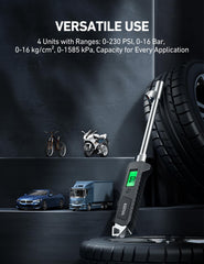 AstroAI multi-unit gauge supporting 0-230 PSI and other units