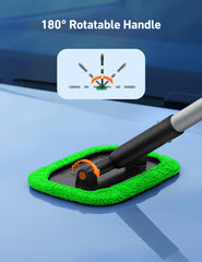 AstroAI windshield cleaner tool featuring a pivoting head cleans around window corners.