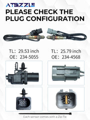 ATBIZZLE downstream oxygen sensor with durable 310S housing.