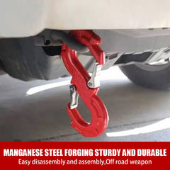 ATENGIDR 3/8-inch hook fits most winch cables and recovery straps.