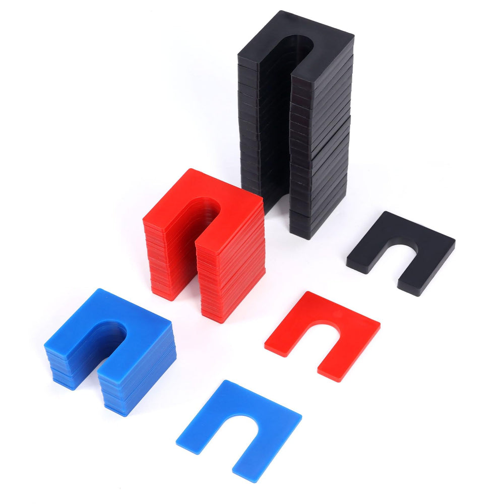 Atesilor blue one-sixteenth inch shim improves precise lift leveling and quick identification.