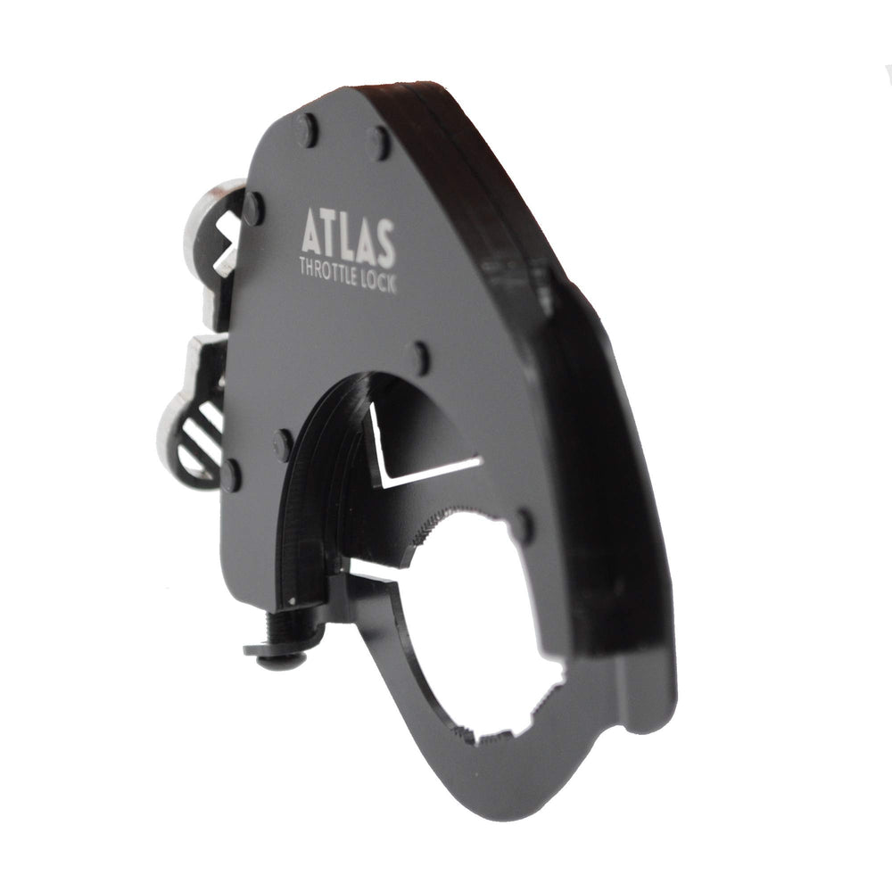 Close-up of durable materials and reliable performance on ATLAS Throttle Lock.