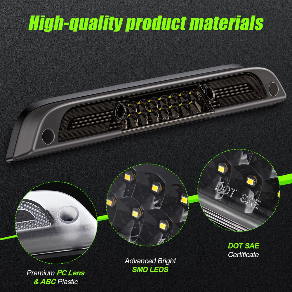 ATLEDLT LED third brake light with ABS shell and PC cover for premium durability