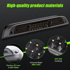 ATLEDLT LED third brake light with ABS shell and PC cover for premium durability