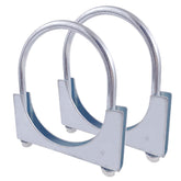 Atokrtact 4-inch heavy-duty exhaust U-bolt clamp side view highlighting quick installation and secure seal