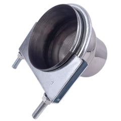 Atokrtact saddle-style U-bolt clamp used for muffler inlet/outlet sealing