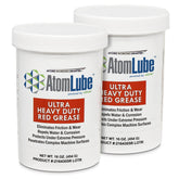 AtomLube Ultra Heavy Duty Red Grease two-pack jars for long-lasting protection.