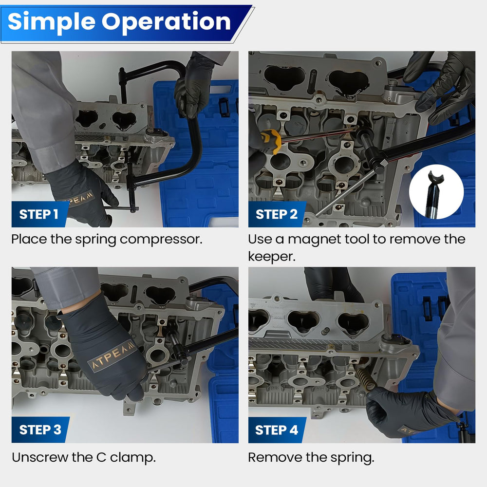 ATPEAM sturdy case for organized tool storage and transport