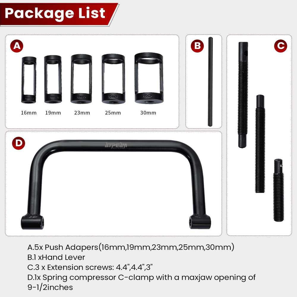 ATPEAM versatile small engine tool suitable for motorcycle, ATV, UTV, and car maintenance.
