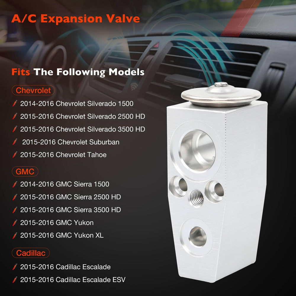 ATRACYPART expansion valve kit for Silverado 2500HD/3500HD maintains consistent refrigerant flow.