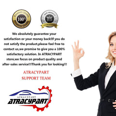 ATRACYPART 24-month warranty stamp offers confidence with free replacement if issues arise.