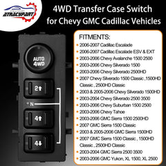 ATRACYPART 4WD switch LED indicators for night operation