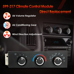 ATRACYPART 599-217 climate control front panel for GMC Savana keeps cabin comfort centralized