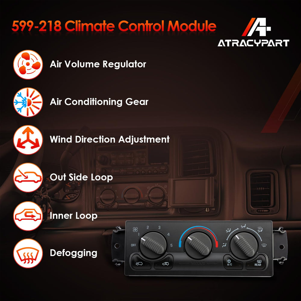 ATRACYPART 599-218 compatibility list highlighting Chevy and GMC models