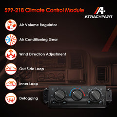 ATRACYPART 599-218 compatibility list highlighting Chevy and GMC models