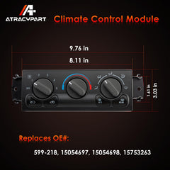 ATRACYPART 599-218 OE replacement numbers displayed for accurate matching