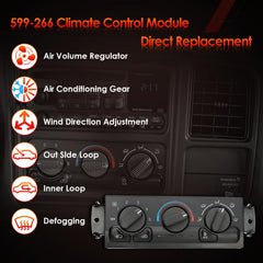 ATRACYPART cabin temperature panel display demonstrates clear readability