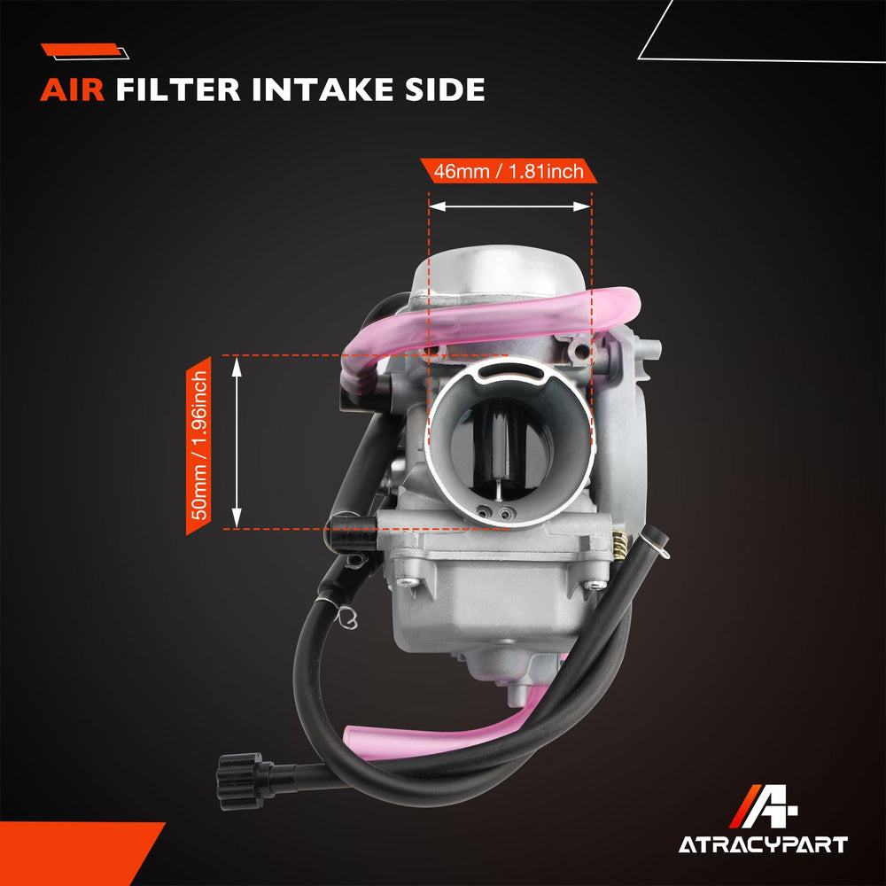 ATRACYPART carburetor dimensions for intake and filter fit
