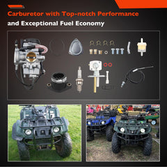 ATRACYPART carburetor includes boot and throttle cable for quick setup