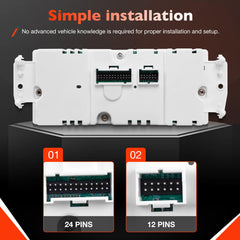 ATRACYPART climate control panel back connector for OEM wiring
