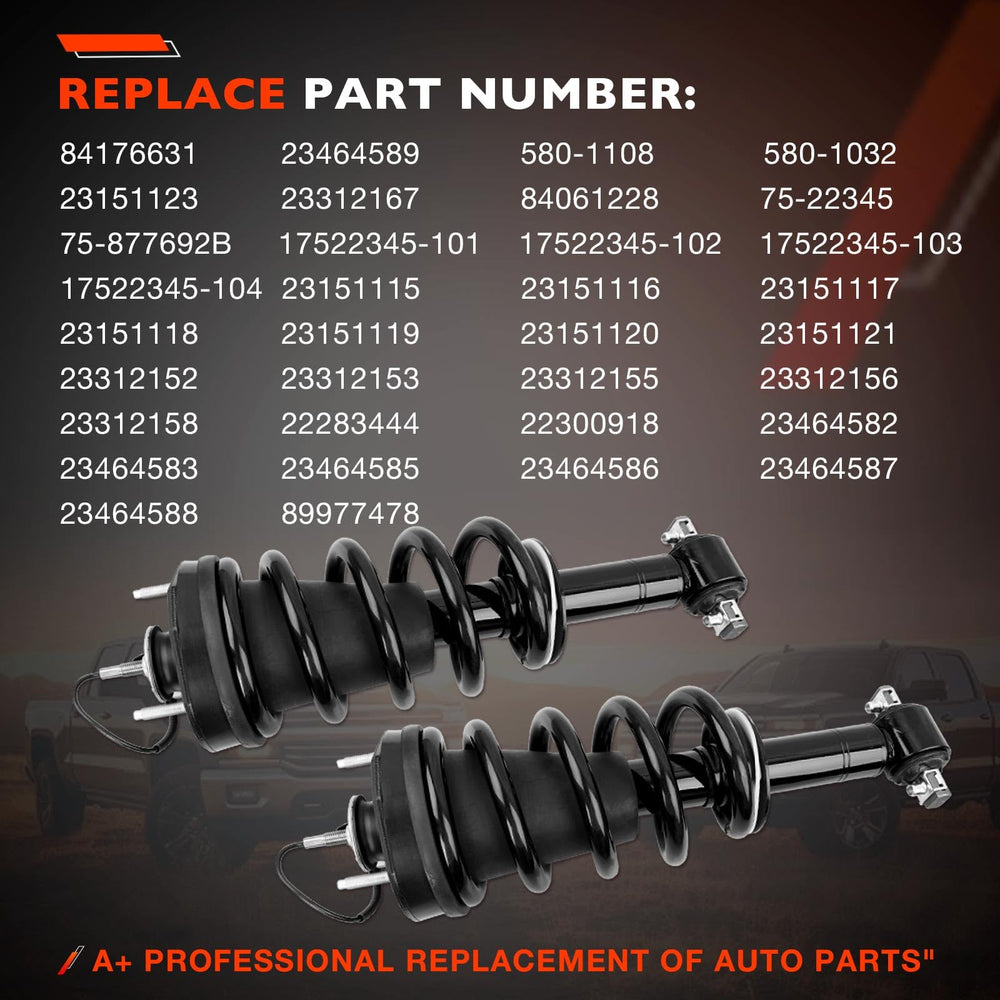 ATRACYPART complete shock assembly installs directly for easy replacement.