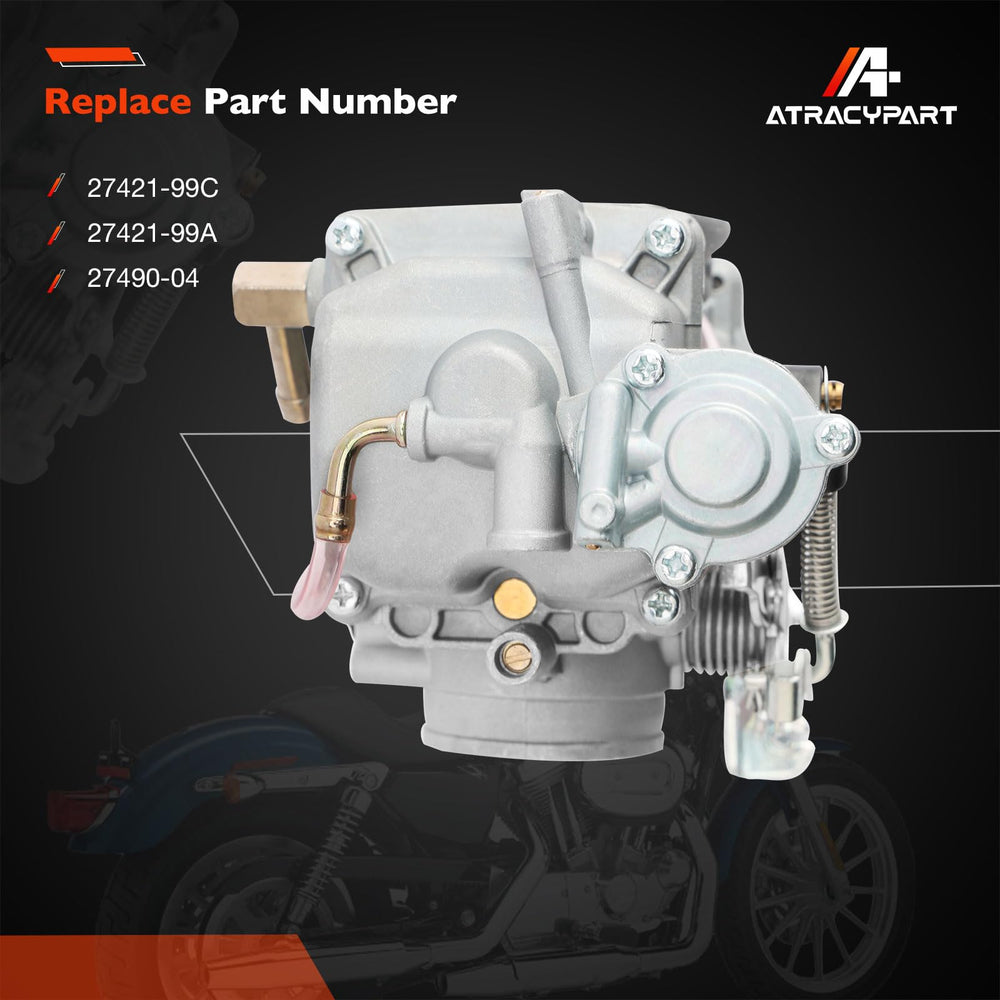ATRACYPART CV40 carburetor dimensions check for proper fit with Harley bikes.