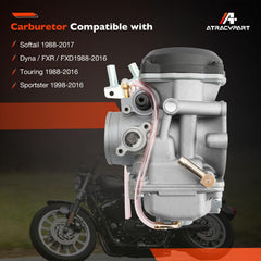 ATRACYPART CV40 carburetor package contents laid out for easy replacement.
