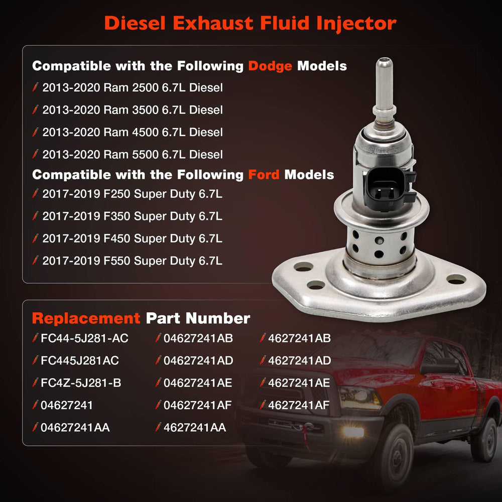 ATRACYPART DEF injector close-up shows durable construction for long-lasting diesel service.