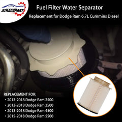 ATRACYPART Dodge Ram 2013-2018 fitment close-up for reliable diesel fuel delivery.