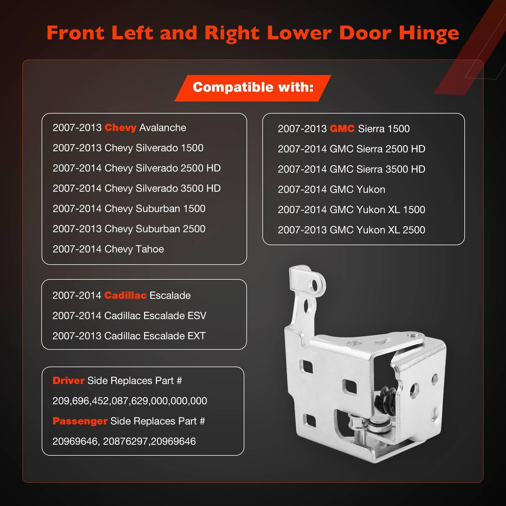 ATRACYPART door hinge plating closeup shows corrosion resistance and durable finish.