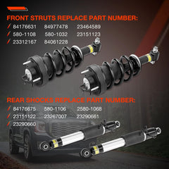 ATRACYPART front strut absorption for Chevrolet Tahoe supports smoother highway cruising.