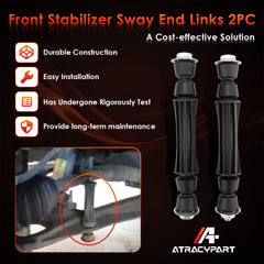 ATRACYPART front sway bar link left on-vehicle demonstrates seamless fit.