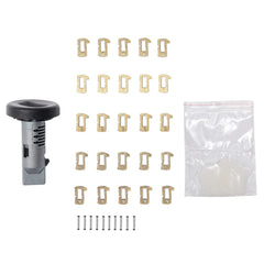 ATRACYPART ignition lock cylinder compatibility image references multiple models and fitment.