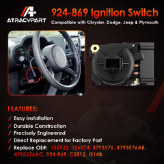 ATRACYPART ignition switch copper alloy construction for longevity.