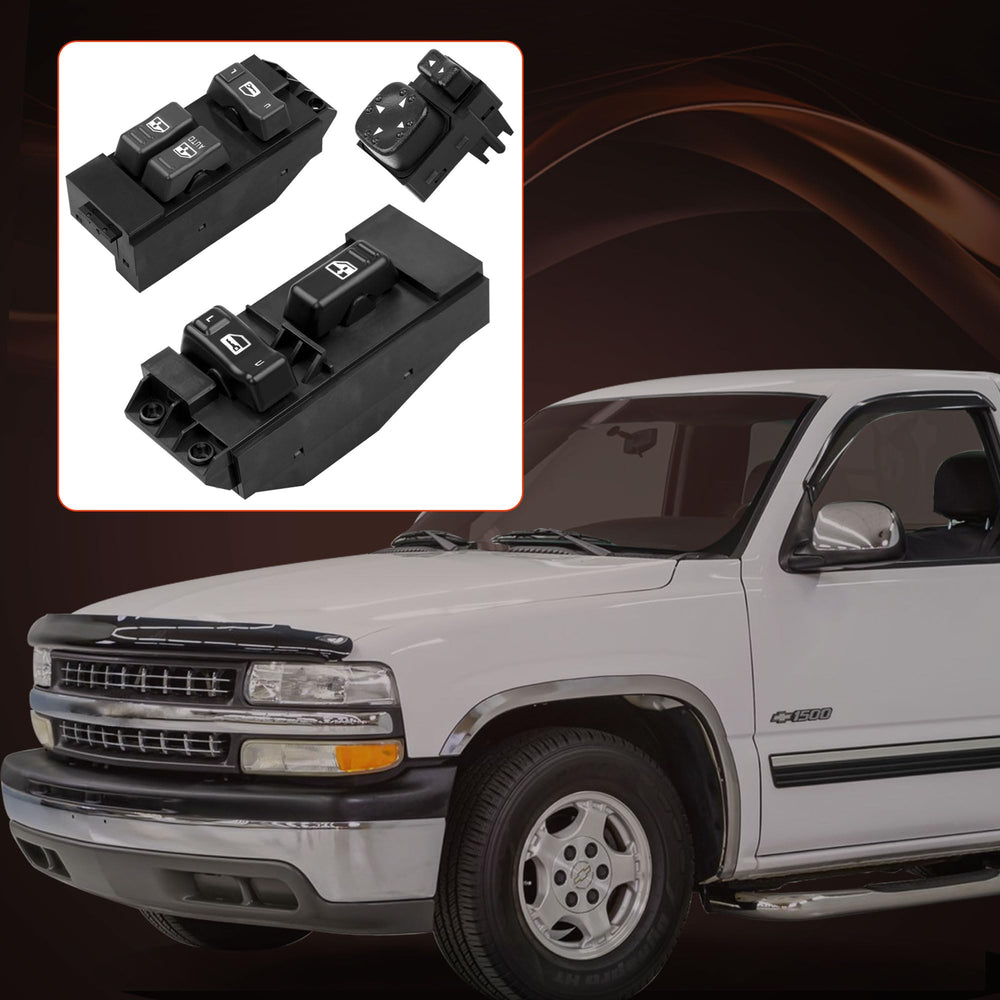 ATRACYPART installation-ready switch set, instant upgrade for 2000-2002 Silverado and Sierra.