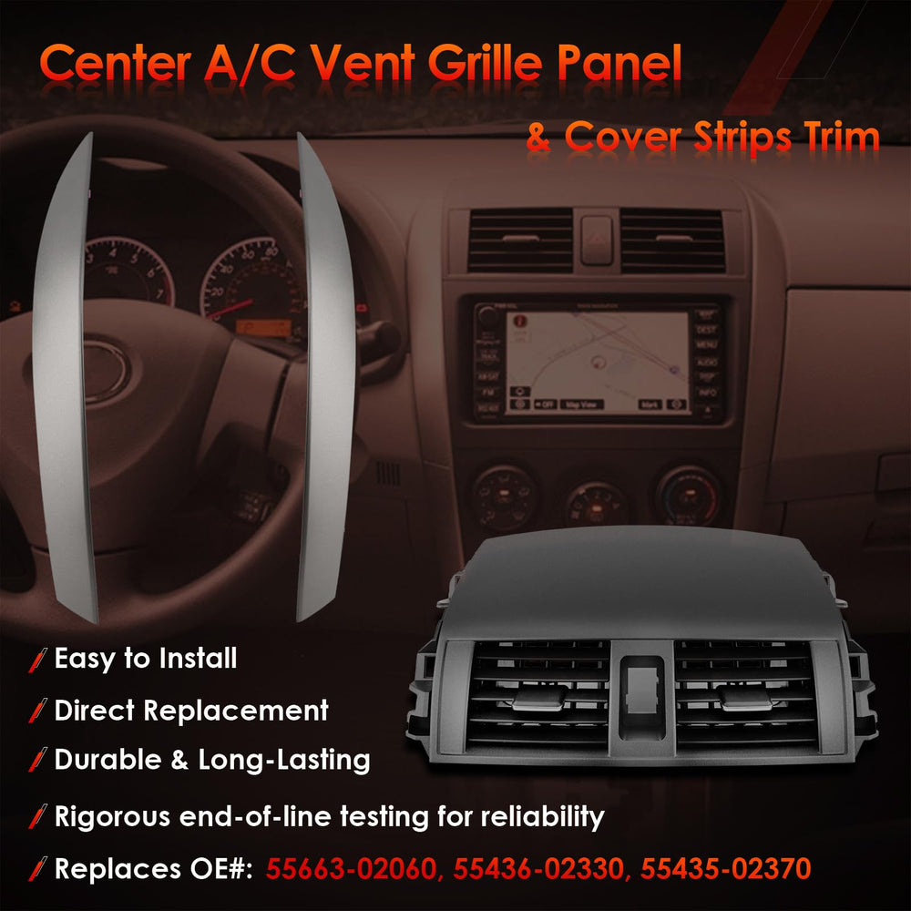 ATRACYPART left upper dash strip gray for balanced styling and protection.