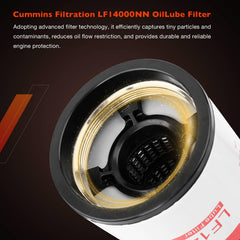 LF14000NN compatibility image showing fit with Cummins ISX/ISM engines.