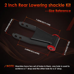 ATRACYPART lowering shackle kit premium steel with anti-rust coating.