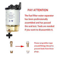 ATRACYPART Mercury-compatible filter with 3/8 barb and 1/4 NPT connections supports reliable fuel flow.
