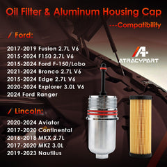 ATRACYPART oil-filter cap assembly with a secure fit for easy installation