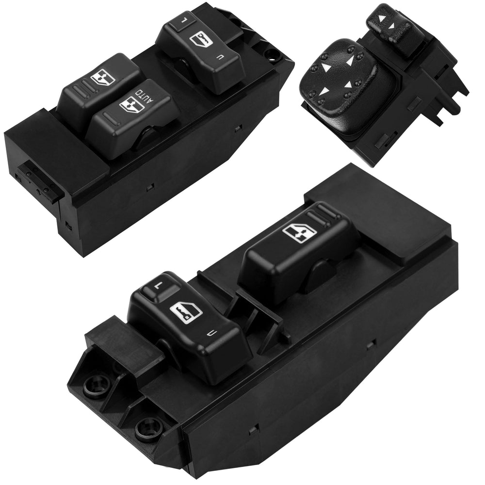 ATRACYPART power window switch driver-side close-up, OEM-style fit for Chevy Silverado.