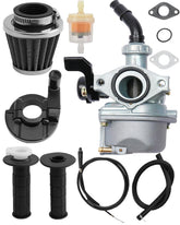 ATRACYPART PZ19 carburetor front view enhances compatibility with 50cc-125cc engines.