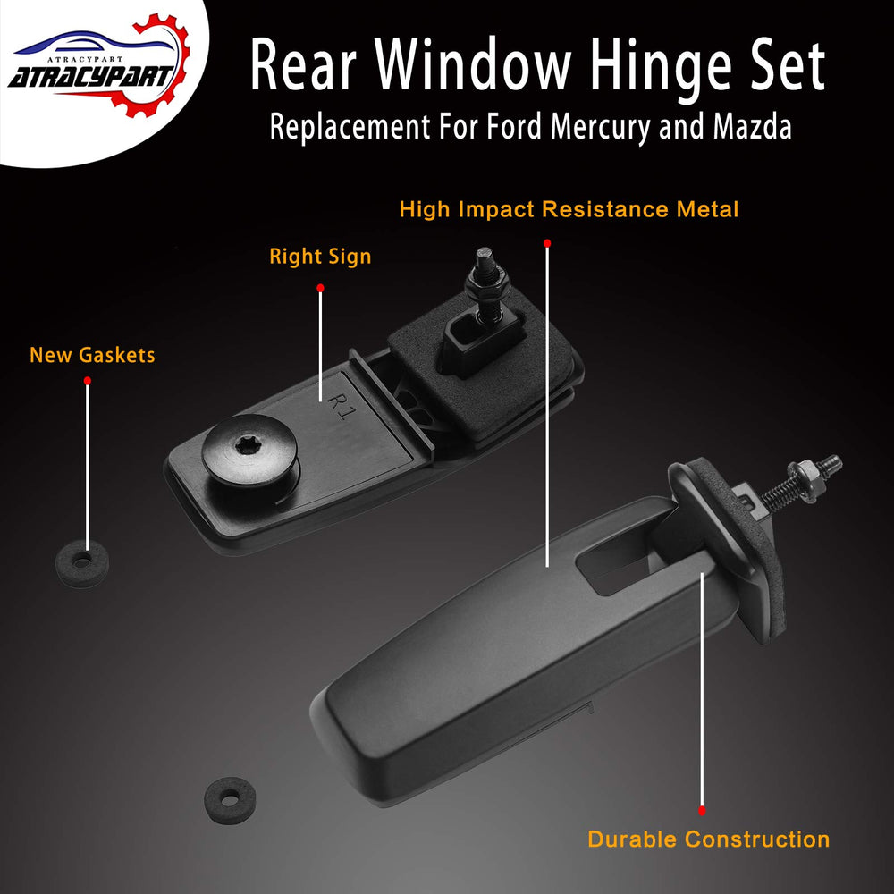 ATRACYPART rear hatch hinge assembly includes screws and gaskets.