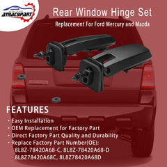 ATRACYPART rear window hinge left ensures smooth opening and closing.