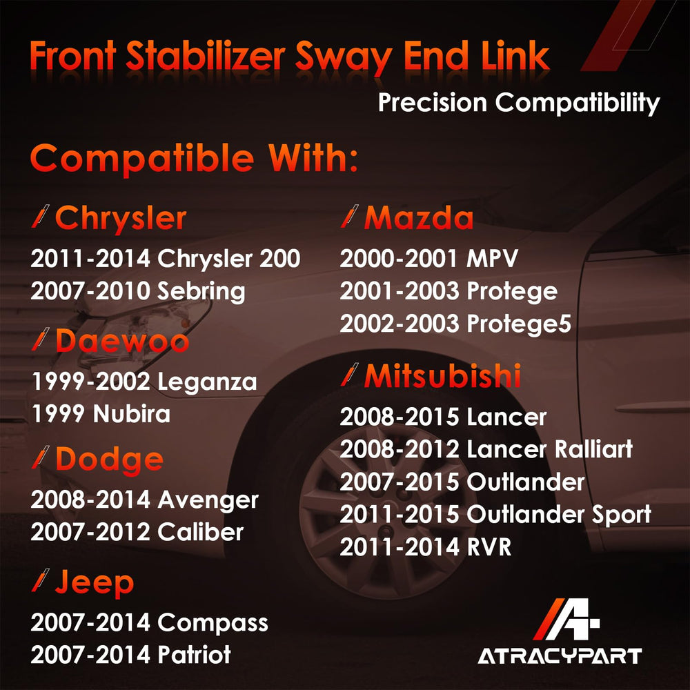 ATRACYPART K80258 end link showcasing durable steel construction for lasting performance.
