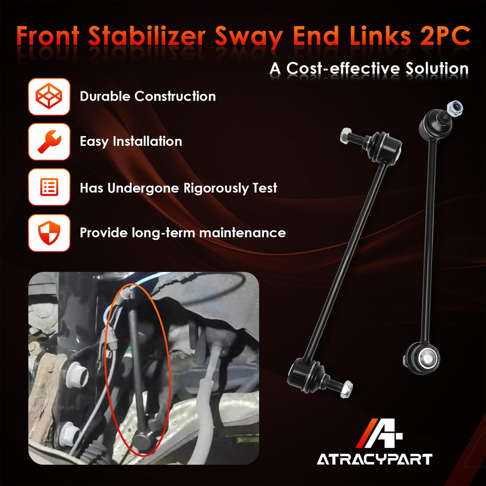 ATRACYPART front-end link reducing lateral roll for confident turning.