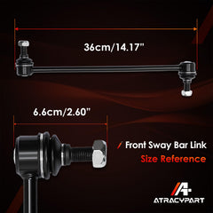 ATRACYPART Sway Bar End Link includes a 24-month warranty for peace of mind.