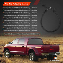 ATRACYPART throttle cable assembly for Dodge Ram 5.9L enables precise accelerator control.