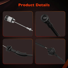 ATRACYPART throttle cable routing illustration shows flexibility for clean fitment.
