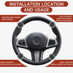 Protective rubber layer guards your steering wheel.